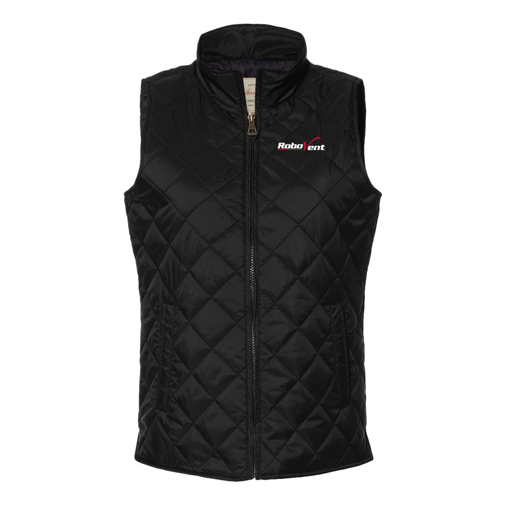 Women's Vintage Diamond Quilted Vest