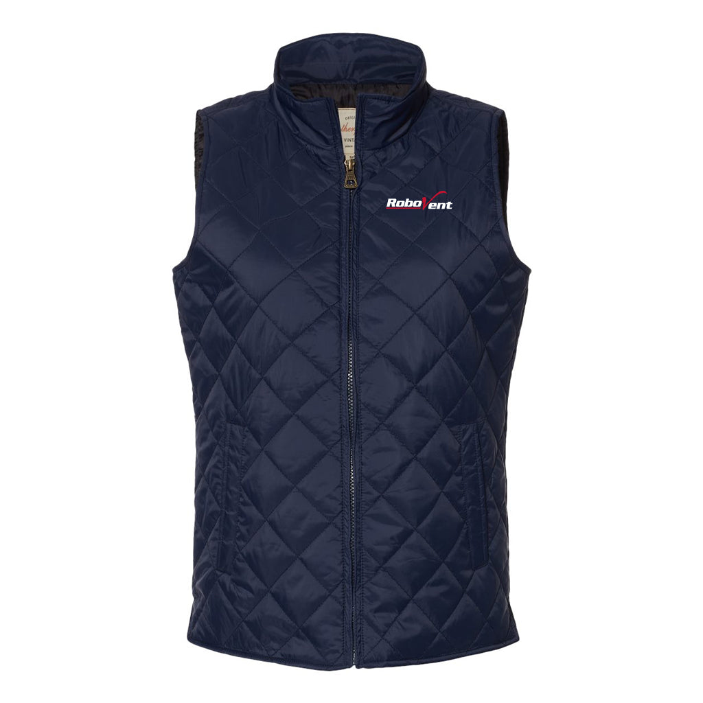 Women's Vintage Diamond Quilted Vest
